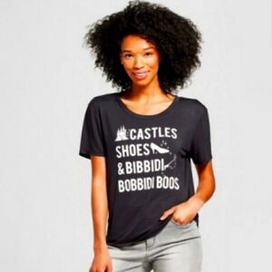 Cinderella Castle Disney Black Graphic Shirt Castles Shoes Bibbidi-Bobbidi-Boo‘s